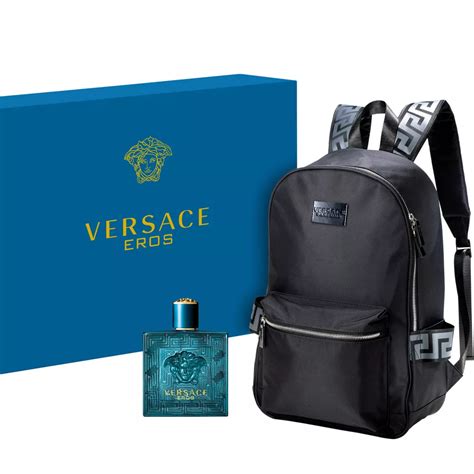 versace eros geschenkset rucksack|Versace Eros perfume bag.